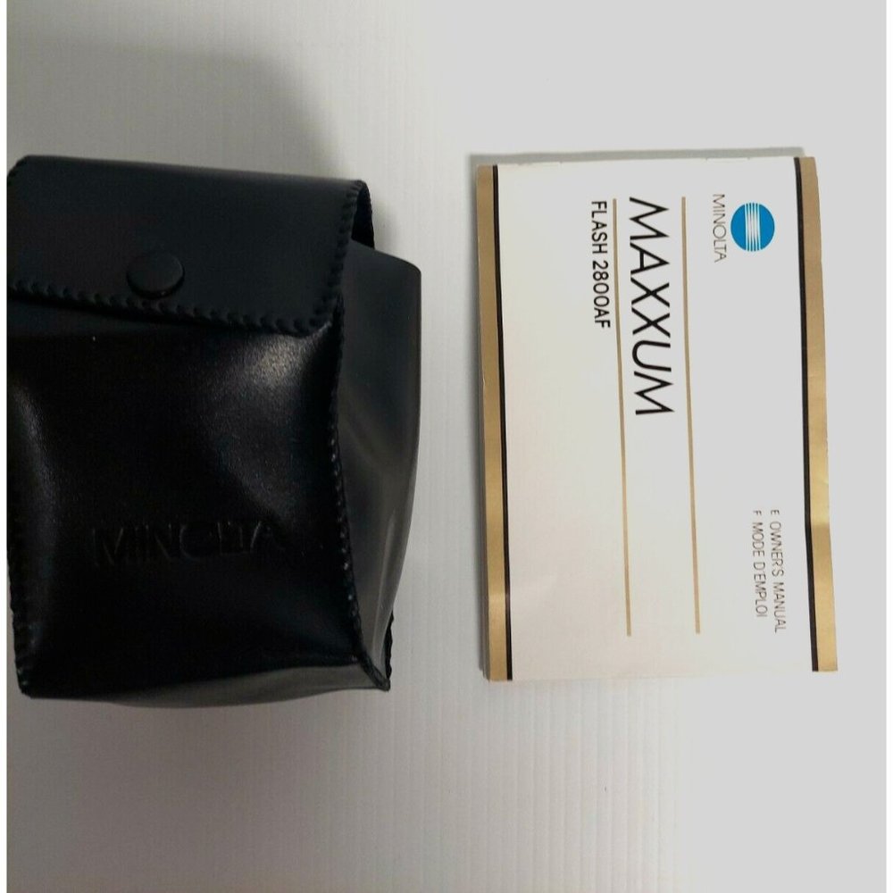 Minolta Maxxum Flash 2800 AF Case ONLY and Owners Manual Case‎ 1984